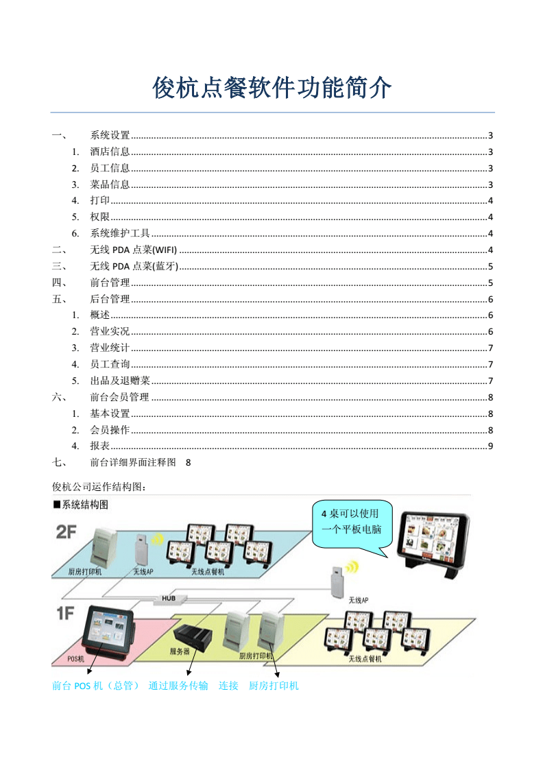 俊杭餐飲管理軟件 賦能現代餐飲業高效運營的全面解決方案